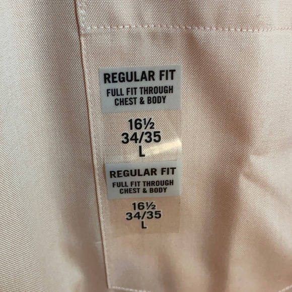 Men’s Button Down Shirt Sunset Color Size L (16 1/2, 34/35 Regular Fit) - Picture 4 of 7